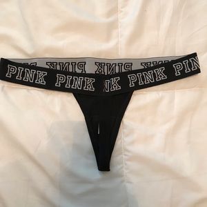 Pink thong and cheeky panty